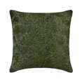 thumbnail image 1 of The HomeCentric Decorative Green 14"x14" (35x35 cm) Pillow Covers, Velvet Beaded Throw Pillows For Sofa, Geometric Pattern Modern Style - Flourishing Green, 1 of 4