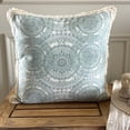 thumbnail image 1 of The HomeCentric Decorative Green Pack of 2, 12x12 inch (30x30 cm) Throw Pillow Covers, Linen Printed, Moroccan & Lace Throw Pillows For Sofa, Abstract Pattern Contemporary Style Easter - Dilara, 1 of 10