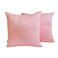 thumbnail image 1 of The HomeCentric Decorative Lumbar Pillow Cover Light Pink Pack Of 2, 12"x18" (30x45 cm) Art Silk Plain & Solid Oblong Pillow Cover, Solid Modern Style - Light Pink Luxury, 1 of 5