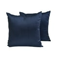 thumbnail image 1 of The HomeCentric Decorative Lumbar Pillow Cover Navy Blue Pack Of 2, 12"x22" (30x55 cm) Art Silk Plain & Solid Oblong Pillow Cover, Solid Modern Style - Navy Blue Luxury, 1 of 5