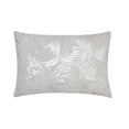 thumbnail image 1 of The HomeCentric Decorative Lumbar Pillow Cover White 12"x24" (30x60 cm) Art Silk Beaded, Sequins, Hand Embroidered Lumbar Cushion Covers For Sofa, Couch, Bed, Patio And outdoor, Modern - White Touch, 1 of 5