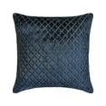 thumbnail image 1 of The HomeCentric Decorative Navy Blue 12"x12" (30x30 cm) Throw Pillows, Velvet Textured, Velvet, Lattice, Geometric Pattern Throw Pillows For Couch, Geometric Pattern Modern Style - Geolattice Navy, 1 of 7