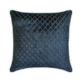 thumbnail image 1 of The HomeCentric Decorative Navy Blue Pack of 2, 22"x22" (55x55 cm) Throw Pillows, Velvet Textured, Lattice, Geometric Pattern Throw Pillows For Couch, Geometric Pattern Modern Style - Geolattice Navy, 1 of 5