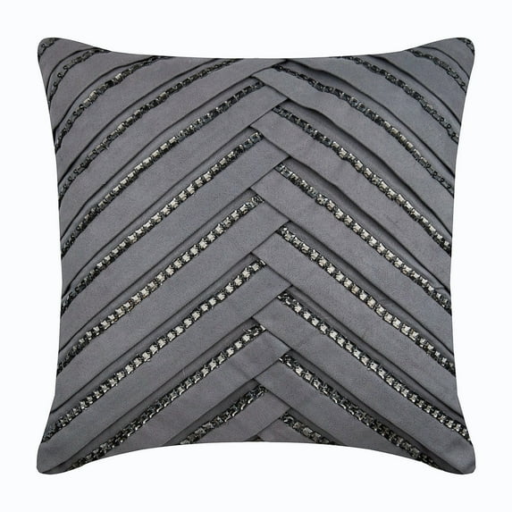 The HomeCentric Decorative Pillow Case Covers With Zipper Decorative Pillow Covers Pack of 2 20x20 inch (50x50 cm) Grey Suede Throw Pillow Covers Pillow Covers Solid Color Throw Pillow - Penthouzz