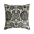 thumbnail image 1 of The HomeCentric Decorative Pillow Cases Grey 20"x20" (50x50 cm) Velvet Floral, Persian, Printed Velvet Throw Pillow Cover For Sofa, Floral Modern Style - Samira, 1 of 10