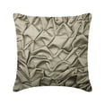 thumbnail image 1 of The HomeCentric Decorative Pillow Cover, Decorative Silver Grey Pack of 2, 12x12 inch (30x30 cm) Cushion Covers, Satin, Pintucks & Knots Throw Pillow Covers, Solid Color Modern Style - Silver Wave, 1 of 5