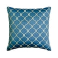 thumbnail image 1 of The HomeCentric Decorative Pillow Covers Blue 26"x26" (65x65 cm) Jacquard Geometric, Embroidery, Trellis, Lattice Cushion Covers For Sofa, Geometric Modern Style - Trellis Tango, 1 of 5