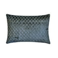 thumbnail image 1 of The HomeCentric Decorative Pillow Covers Navy Blue Pack of 2, 12"x24" (30x60 cm) Lumbar Pillow Cover, Velvet Lattice, Textured, Velvet, Geometric Oblong Cushion Covers, Geometric Modern - Marvel Navy, 1 of 5