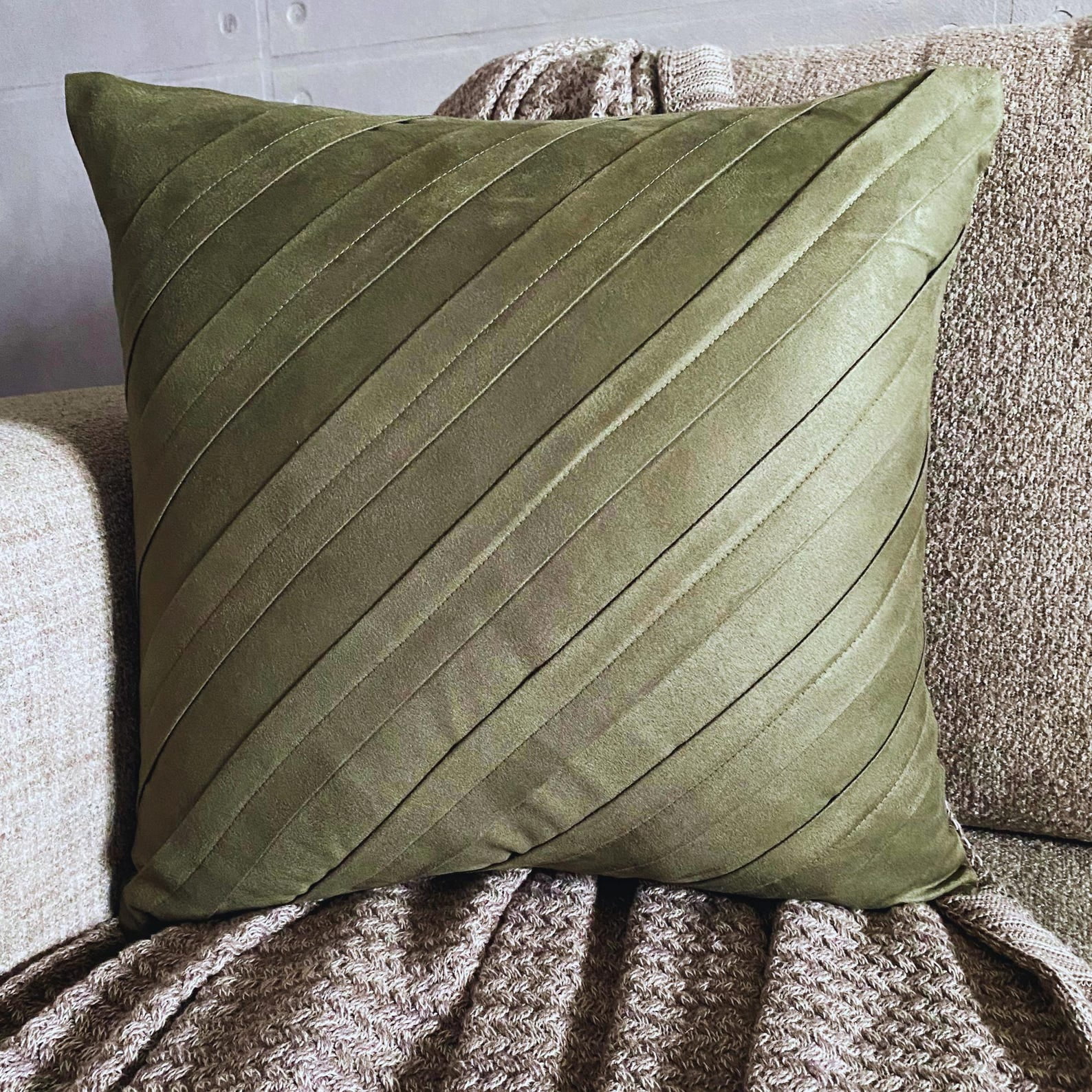 Olive Green Decorative Pillows