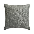thumbnail image 1 of The HomeCentric Decorative Pillow Covers Silver & Grey Pack of 2, 16"x16" (40x40 cm) Jacquard Chevron, Foil, Quilted Cushion Covers For Sofa, Geometric Modern Style - Shimmering Vortex, 1 of 3