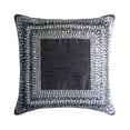 thumbnail image 1 of The HomeCentric Decorative Pillow Sham, Decorative Charcoal Gray Euro Pillow Covers Pack of 2, 26x26 inch (65x65 cm) Silk European Shams, Metal Sequins, Traditional European Pillow - Treasure Trove, 1 of 8