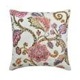 thumbnail image 1 of The HomeCentric Decorative Pink Pack of 2, 18"x18" (45x45 cm) Throw Pillow Covers, Cotton Beaded, Sequins Embroidery Throw Pillows For Sofa, Floral Pattern Modern Style Easter - Aster, 1 of 3
