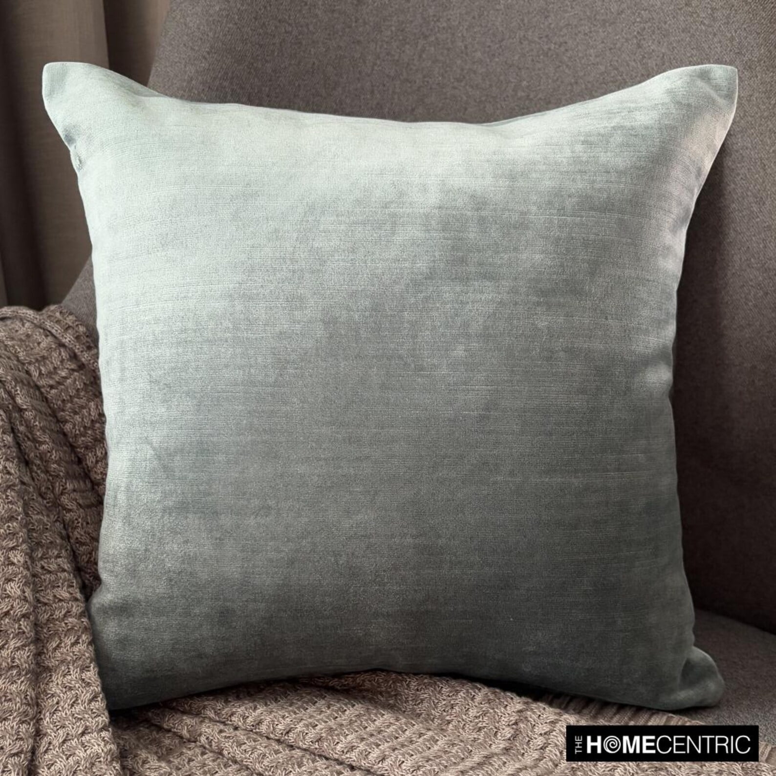 The HomeCentric Teal Blue 40x40 cm Tessuto Jacquard