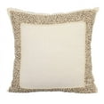 thumbnail image 1 of The HomeCentric Euro Pillow, Decorative Ivory European Sham&nbsp;Pillow Covers Pack of 2, 26x26 inch Linen Euro Size Pillow Shams, Pearl, Sequins Embellished, Traditional Euro - Pearl Glitter, 1 of 2