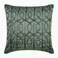 thumbnail image 1 of The HomeCentric Euro Pillow Shams, Decorative Gray European Pillow Covers Pack of 2, 26x26 inch (65x65 cm), Silk Euro Pillow Cases, Geometric, Pattern, Lattice, Trellis, Beaded, Euro - Grey N Silver, 1 of 3