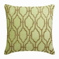 thumbnail image 1 of The HomeCentric Euro Sham, Mint Green Pack of 2, 26x26 inch (65x65 cm) Cushion Cover, Cotton Velvet Lattice, Trellis & Beaded Pillow Cover&nbsp;For Sofa, Geometric Modern - Minty Flavor, 1 of 3