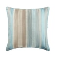 thumbnail image 1 of The HomeCentric Euro Sham Pillow, Blue European Sham&nbsp;Pillow Covers Pack of 2, 26x26 inch (65x65 cm), Jacquard Euro Pillow Shams, Striped, Contemporary Euro Pillow Covers Easter - Aqua Martini, 1 of 6