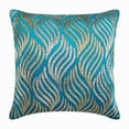 thumbnail image 1 of The HomeCentric Euro Sham Pillow, Turquoise Blue European Pillow Covers Pack of 2, 26x26 inch (65x65 cm), Velvet Euro Sham&nbsp;Covers, Abstract, Modern Euro Size Pillow Covers Easter - Liberty, 1 of 3