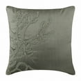 thumbnail image 1 of The HomeCentric Grey Pillow Cover Pack of 2 12x12 inch (30x30 cm) Luxury Silver Pillow Cover Floral Pillowcase Art Silk Square Decorative Pillow Cover Coral Design Pillow Beach Sea - Coral Adornment, 1 of 5