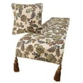 thumbnail image 1 of The HomeCentric King Queen Twin Multi Color & Ivory Luxury King 90"x18" Bed Runner With 2 Pillow Cover, Floral Bed Scarf on Jacquard fabric - Seasons Blossoms, 1 of 3