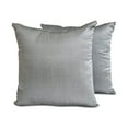 thumbnail image 1 of The HomeCentric Luxury Lumbar Pillow Cover Silver Grey Pack Of 2, 20"x26" (50x65 cm) Art Silk Plain & Solid Oblong Pillow Cover, Solid Modern Style - Silver Gray Luxury, 1 of 5