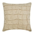 thumbnail image 1 of The HomeCentric Luxury Pillow Case With Zipper Ecru Pillow Cover Knotted Pintucks Pillow CoverPack of 2 14x14 inch (35x35 cm) Cushion Cover Square Cotton Linen Pillow CoverCheckered - I Heart Linen, 1 of 5