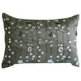 thumbnail image 1 of The HomeCentric Pack of 2, 12"x24" (30x60 cm) Pillow Cover Gray, Lined Crystals Sparkly Lumbar Pillow Cover, Rectangle Silk Lumbar Pillow Cover, Modern Lumbar Pillow Cover - Diamond Dreams, 1 of 4