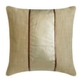 thumbnail image 1 of The HomeCentric Pillow Case, Decorative Ivory Pack of 2, 24x24 inch (60x60 cm) Throw Pillow Cases, Faux Leather Textured & Patchwork Throw Pillows Case For Sofa, Soild Color Modern Style - Essentia, 1 of 3