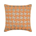 thumbnail image 1 of The HomeCentric Pillow Case, Decorative Pillow Covers Pack of 2, 24x24 inch (60x60 cm) Orange, Silk Throw Pillow Covers, Handmade Pillow Covers, Geometric Pillow Shams, Accent Pillow - Brick on Brick, 1 of 3