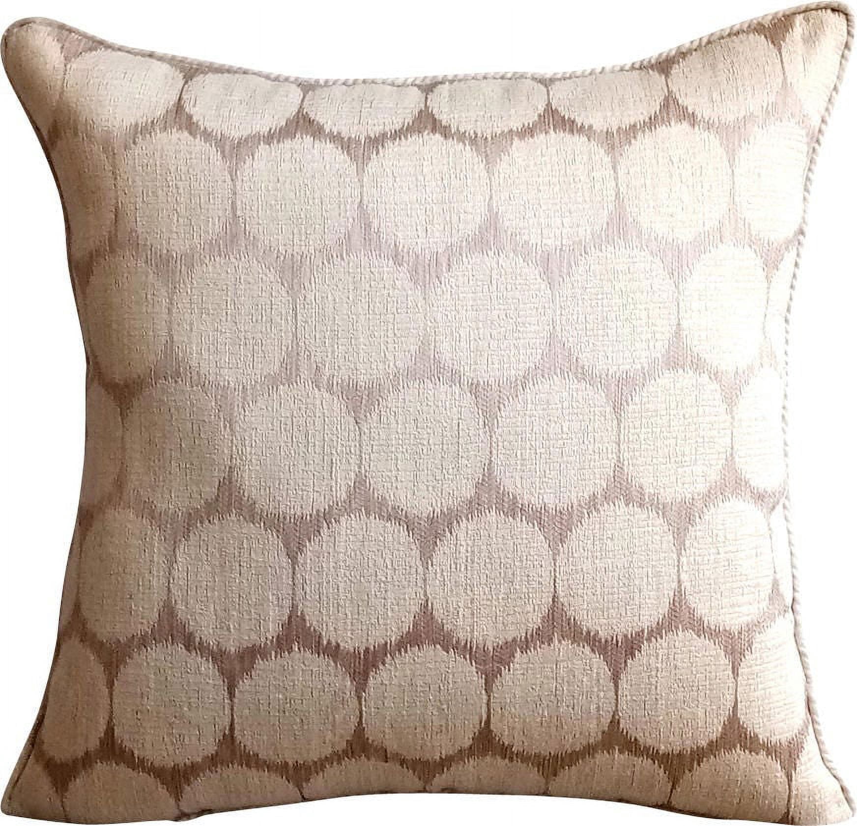 HomeCentric 14x14" Orange Jacquard Throw Pillow Cover - Abstract Pattern Decorative Pillowcase