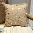 thumbnail image 1 of The HomeCentric Pillow Case With Zipper 24x24 Pillow Cover Beige Beige Pillow Shams Mirror Pillow Sham Pack of 2 24x24 inch (60x60 cm) Pillow Sham Square Cotton Canvas Pillow Shams - Reflections, 1 of 14