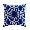 thumbnail image 1 of The HomeCentric Pillow Case Zipper, Blue Pillow Shams, Arabic Beaded Pillow Shams, Pack of 2, 24x24 inch (60x60 cm) Pillow Shams, Square Silk Shams, Pillow Shams, Modern Style, Damask - Royal Arabic, 1 of 6