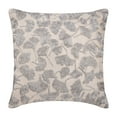 thumbnail image 1 of The HomeCentric Pillow Case Zipper, Pillow Cover, Pack of 2, 24x24 inch (60x60 cm) Velvet Pillow Cover, Square Silver Flower Glitter Floral Theme Pillow Cover, Silver Pillow Easter - Silver Tulips, 1 of 3