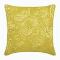 thumbnail image 1 of The HomeCentric Pillow Case Zipper Yellow Pillow case Spiral Sequins Antique Pillow Cover Pack of 2 14x14 inch (35x35 cm) Pillow Cover Square Silk Throw Pillow Cover Geometric Pillow - Yellow Touch, 1 of 5