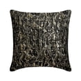 thumbnail image 1 of The HomeCentric Pillow Cover Black & Gold Pack of 2 18"x18" (45x45 cm) Accent Cushion Covers Silk Pintucks & Textured Throw Pillows For Sofa Abstarct Modern Halloween Decorations - Gold In The Dark, 1 of 3