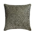 thumbnail image 1 of The HomeCentric Pillow Cover, Decorative Grey Pack of 2, 16"x16" (40x40 cm) Throw Pillow Covers, Velvet Crystal Embroidery Throw Pillows For Sofa, Geometric Modern Style Easter - Crystal Empress, 1 of 3