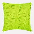 thumbnail image 1 of The HomeCentric Pillow Cover, Lime Pillows Cover, Textured Pintucks Solid Color Pillow Covers, Pack of 2, 14x14 inch (35x35 cm) Pillow Case, Square Faux Suede Pillows Cover, Solid, - Lime Wind Folds, 1 of 5