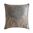 thumbnail image 1 of The HomeCentric Pillow Cover, Silver Pillow case, Jute Swirls Pillow Cover, Pack of 2, 20x20 inch (50x50 cm) Pillow Cover Decorative, Geometric Throw Pillow Cover, Square Silk Throw - Silver Jute, 1 of 8
