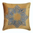 thumbnail image 1 of The HomeCentric Pillow Cover, Throw Pillow Cover Pack of 2, 22x22 inch (55x55 cm) Gold Cushion Cover, Velvet Applique Pillow Cover, Cotton Velvet Square Pillowcase, Geometric Pillow - Designzillas, 1 of 4