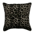 thumbnail image 1 of The HomeCentric Pillow Covers, Black & Grey Zippered Throw Pillow Covers, Pack of 2, 20x20 inch (50x50 cm) Faux Leather & Suede Pillow Covers, Pillow Covers Leopard Spots, - Spotted Wild, 1 of 10