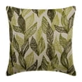 thumbnail image 1 of The HomeCentric Pillow Covers, Green Pack of 2, 18"x18" (45x45 cm) Throw Pillows For Couch, Linen Beaded Cushion Cover, Tropical Pattern, Modern Style Easter - Going Tropical, 1 of 3