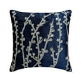 thumbnail image 1 of The HomeCentric Pillow Covers Navy Blue Throw Pillows Cover Willow Design Willow Pillows Cover Pack of 2 18x18 inch (45x45 cm) Pillow Covers Square Silk Pillow Covers Floral Easter - Navy Blue Willow, 1 of 5