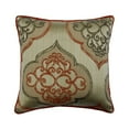 thumbnail image 1 of The HomeCentric Pillow Covers, Orange Pack of 2, 18"x18" (45x45 cm) Throw Pillow Covers, Jacquard Damask Throw Pillows For Couch, Abstract Pattern Contemporary Style Easter - Orange Damask Galore, 1 of 4