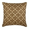thumbnail image 1 of The HomeCentric Pillow Sham, Gold European Sham&nbsp;Pillow Covers Pack of 2, 26x26 inch (65x65 cm) Silk Pillow Covers, Geometric, Trellis, Lattice, Beaded, Modern European Sham&nbsp; - Gold Trellis, 1 of 3