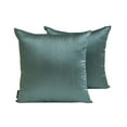 thumbnail image 1 of The HomeCentric Plain Pillow Covers Smoky Green Pack of 2, 20"x20" (50x50 cm) Pillow Covers, Art Silk Plain & Solid Throw Pillows For Sofa, Solid Pattern Modern Style - Smoky Green Luxury, 1 of 5