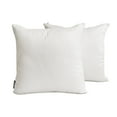 thumbnail image 1 of The HomeCentric Plain Pillow Covers White Pack of 2, 20"x20" (50x50 cm) Pillow Covers, Art Silk Plain, Solid Throw Pillowcase For Sofa, Solid Pattern Modern Style - White Luxury, 1 of 5