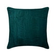 thumbnail image 1 of The HomeCentric Royal Peacock Green Pillow Case, Throw Pillow Cover, Pack of 2, 12x12 inch (30x30 cm) Decorative Pillow Cover, Art Silk Square Cushion Cover, Textured Pintucks - Royal Peacock Green, 1 of 5