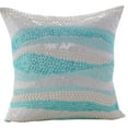 thumbnail image 1 of The HomeCentric Sofa Cushion Cover, Couch PillowCases, Decorative Pillow Covers Pack of 2, 14x14 inch (35x35 cm) Blue, Silk Pillow Covers, Handmade Pillow Covers,, Abstract - Freezed In Time, 1 of 5