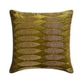thumbnail image 1 of The HomeCentric Sofa Cushion Cover, Green & Gold Pack of 2, 16"x16" (40x40 cm) Accent Cushion Covers, Velvet Beaded Throw Pillows For Sofa, Geometric Pattern Modern Style Easter - Velvet Toppings, 1 of 3