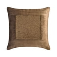 thumbnail image 1 of The HomeCentric Throw Pillow Cover, Brown Pack of 2, 20x20 inch (50x50 cm) Throw Pillows, Velvet Beaded Throw Pillows For Couch, Solid Color Pattern Modern Style Easter - Esquire Brown, 1 of 3